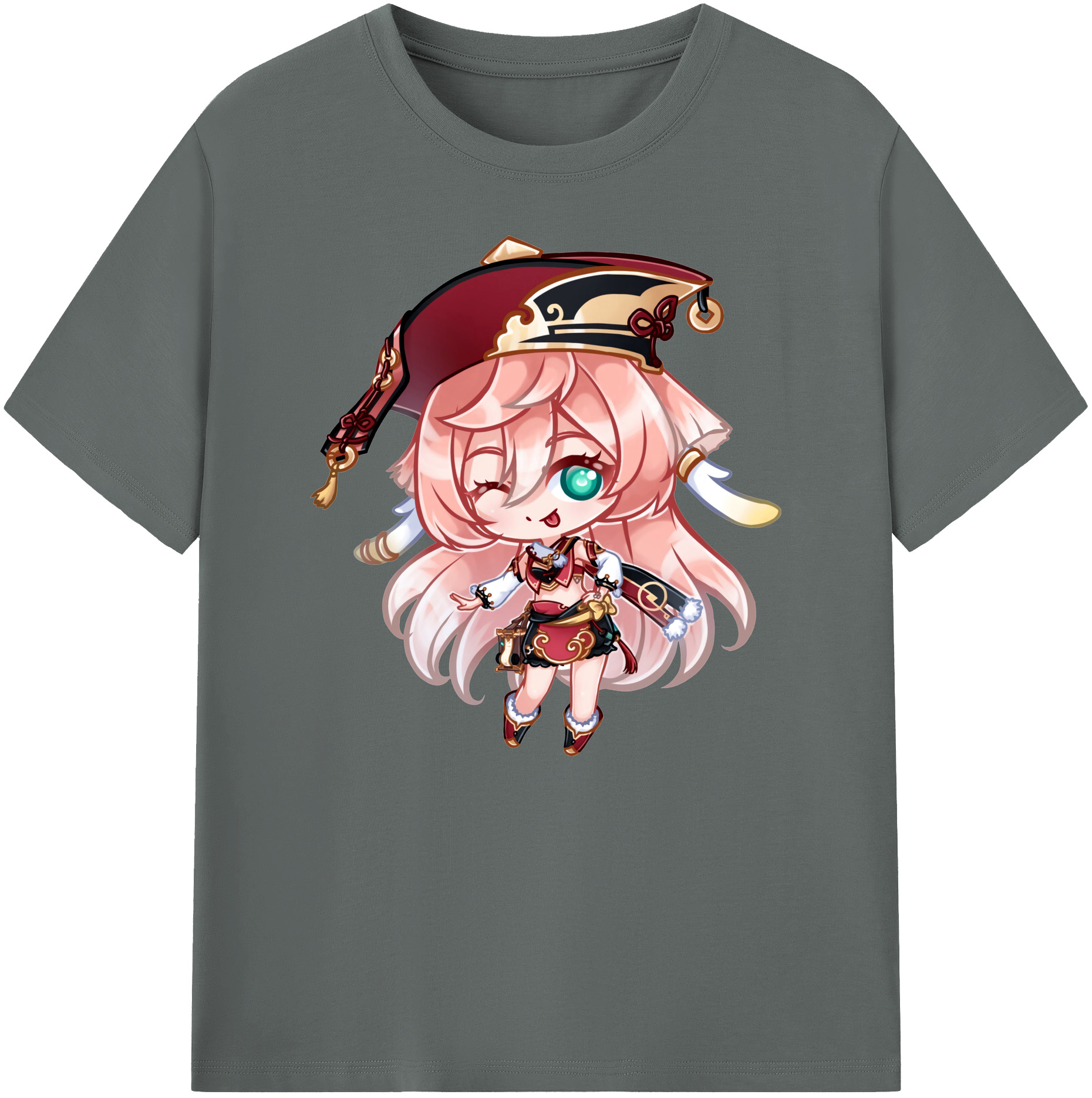 げんし神 ヤンフェイ genshin Yanfei 綿100％ メンズ半袖Tシャツ｜肌触りやわらか＆通気性